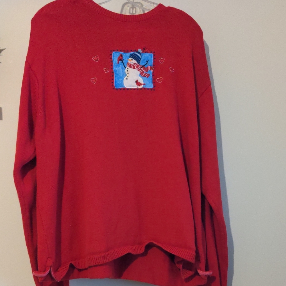 Red Snowman Sweater